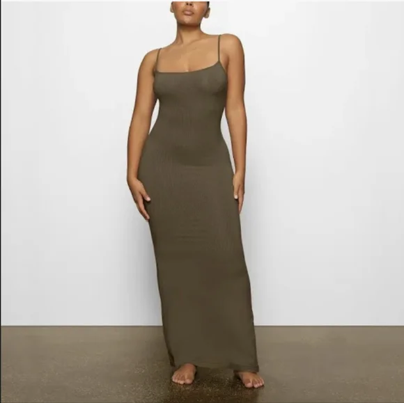 SKIMS | Dresses | Skims Soft Lounge Long Slip Dress Womens M